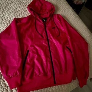 Nike Fuchsia Jacket with Black Zipper